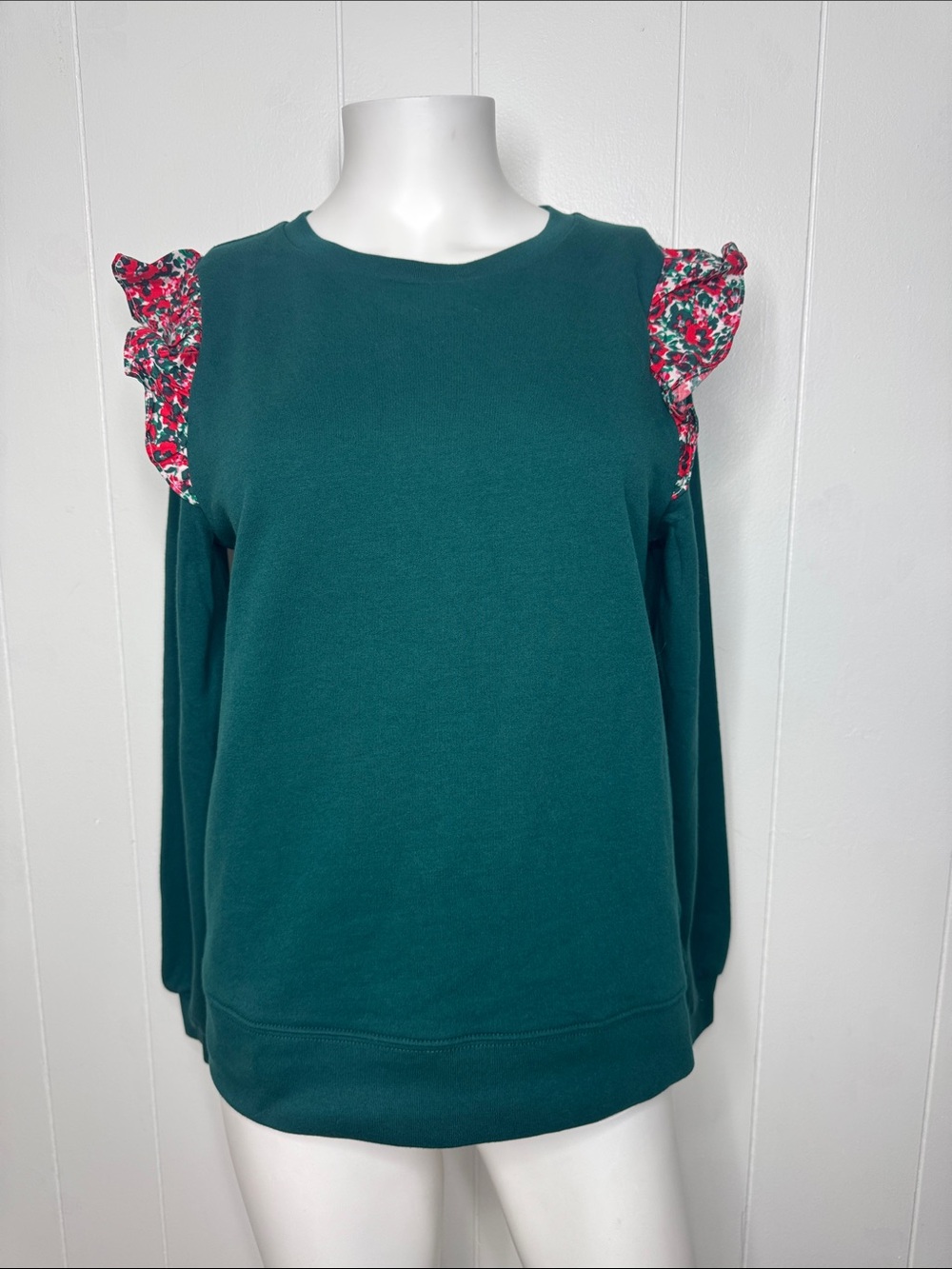 J. Crew green sweatshirt S